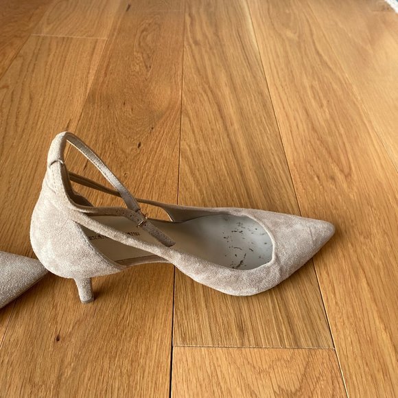 Alexander Wang 38 1/2 Strappy Suede Heels - Picture 5 of 6